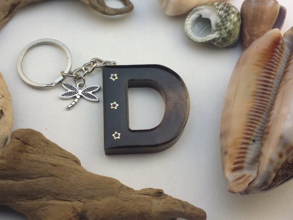 Letter D – Black & Gold