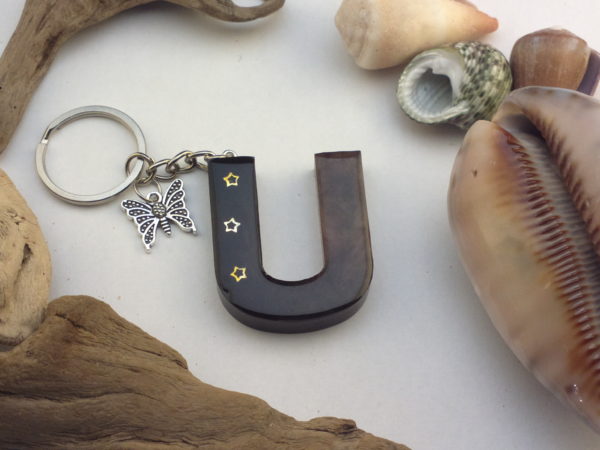 Letter U – Black & Gold