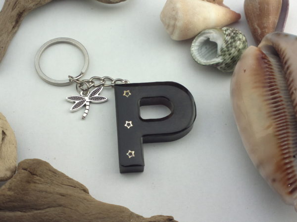 Letter P – Black & Gold