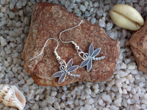 Silver Dragonfly earrings