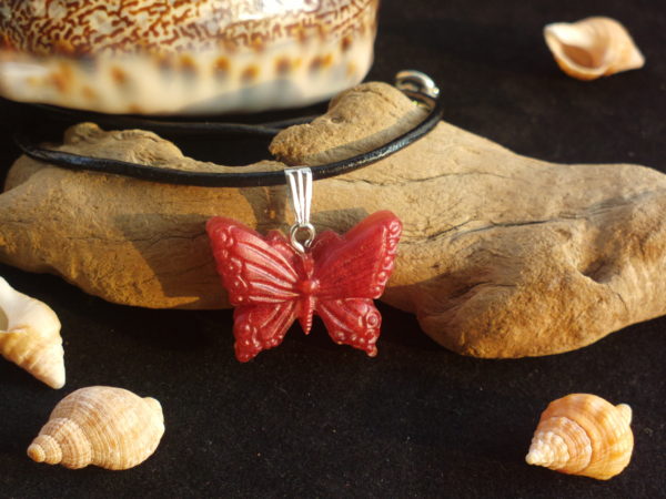 Butterfly Pendant – Red Russet