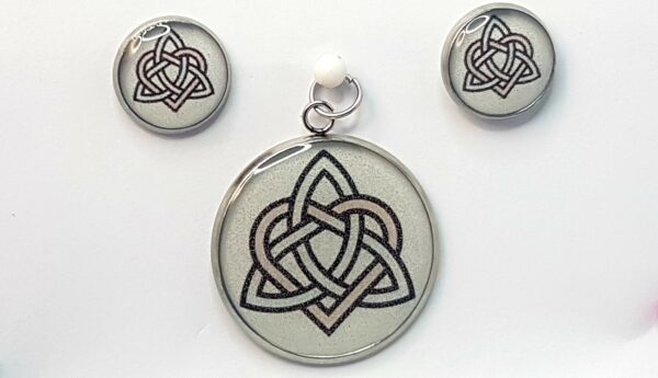 Celtic Sister’s Knot – Pendant & Earring set – Large