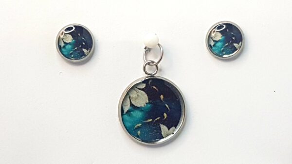 Koi Pond – Pendant & Earring set – Small