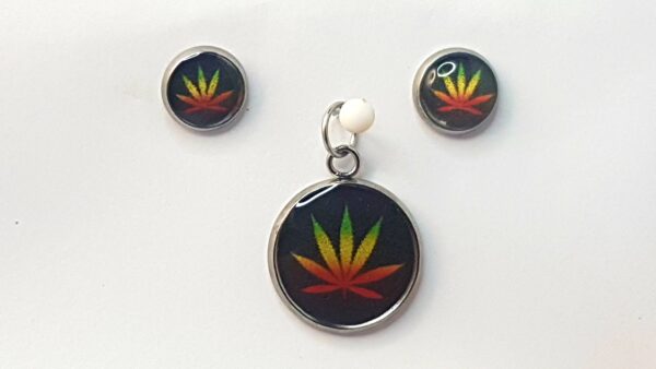 Rasta – Pendant & Earring set – Small