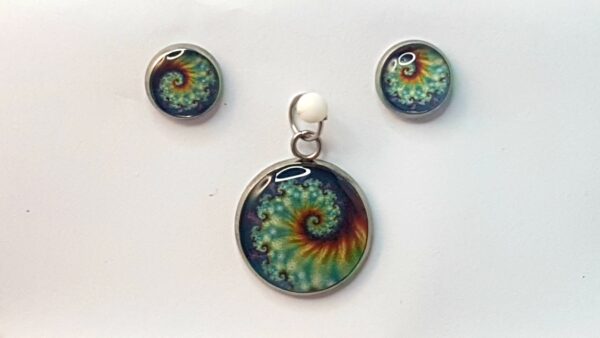 Nature’s Spiral – Pendant & Earring set – Small